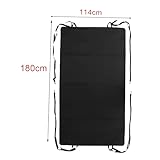 Campervans Rear Barn Door Awning Cover, Rear Barn Door Canopy Cover Weather Protection Large Size, Waterproof Sun Shade Cover compatible with a variety of cars, Black - Image 2