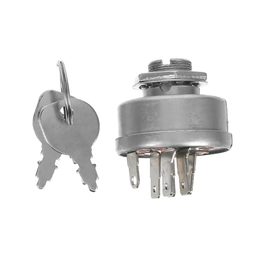 Interruptor de encendido 92377MA para tractor y cortacésped con llave 6