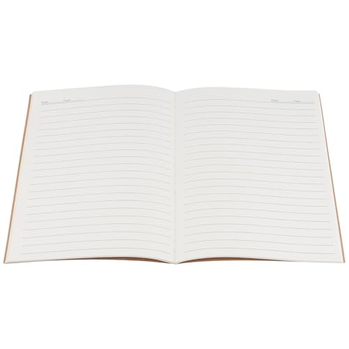 Carnet de notes A5 couverture en papier kraft robuste avec 72 pages lignées | Lot de 40