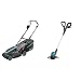 Gardena Akku-Rasenmäher PowerMax 37/36V P4A Ready-to-Use Set & Akku-Trimmer EasyCut 23/18V P4A Ready-to-Use Set