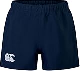Canterbury Junior Unisex Players Drill Shorts | Rugby Shorts | CCC Logo Gym Shorts, Navy, 12