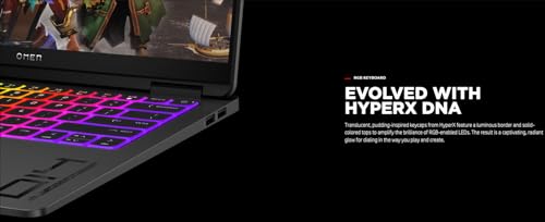 Image of HP Omen Transcend 14 Gaming AI Laptop 14 inch 3k OLED 120Hz (100% DCI-P3, HDR 500nits) Intel 16-core Ultra 7 255H 32GB RAM 1TB SSD GeForce RTX 5060 (Up to 572 AI Tops) RGB Backlit HyperX Win11 ICP Hub