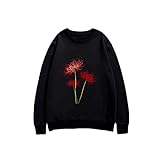 [BFLCWM] トレーナー メンズ 彼岸花 パーカー 長袖 トップス スウェット クルーネック 大きいサイズ カジュアル オシャレ 部屋着