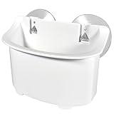 Five Oceans Boat Caddy Organizer with Suction Cup Mount, White ABS Plastic, Marine Storage for Pontoon, Fishing Boat, Kayak - FO4898