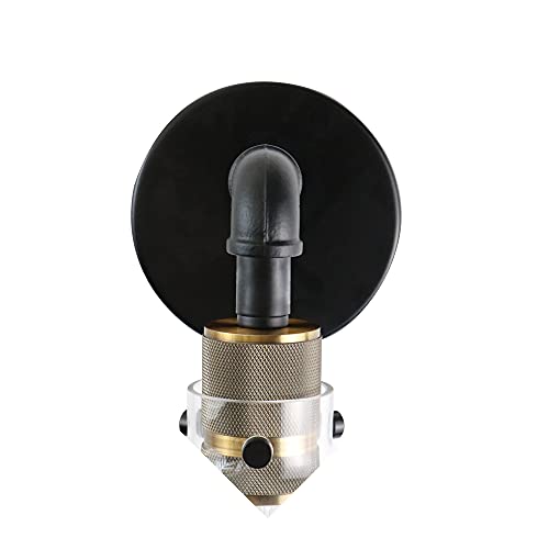 Image of MONKFISH Wall Light, Industrial Metal Style Wall Lamp Fixture, 1-Light Wall Sconce with Clear Glass Ball Shade for Bathroom Bedroom Stair Cafe, E26 Base (Thin Tube)