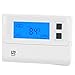 SASWELL Non-programmable Thermostat, Heat Pump Thermostat 24 Volt with Backlit Digital Display for Room, 2H/1C,Saswell T21HTW-0