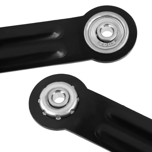 LC LICTOP Glider Bearing Arm Bracket Replacement, 4Pcs Black, 6.9 Inch Length & 5.5 Inch Hole Center, Hardware Rocker Parts for Patio Glider, Garden Bench, and Chair Repair