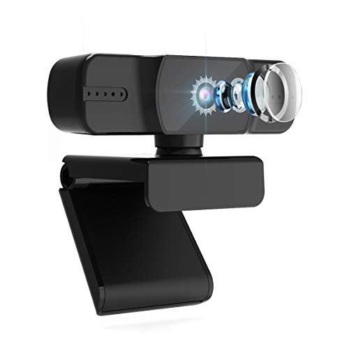 Webcam 1080P,FUVISION Webcam with Microphone,Web Camera for Computers with Auto Focus,HD Web Cam for Zoom Video Conference,YouTube,Recording,Skype,Stream and Extended View for PC,Desktop or Laptop