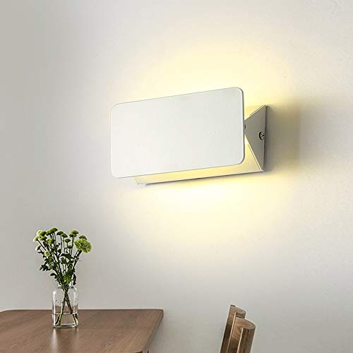 Lámpara de pared LED interior de diseño minimalista con acabado blanco de calidad 6
