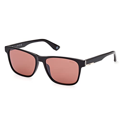 Sunglasses BMW BW 0032 02U Matte Black/Bordeaux Mirror