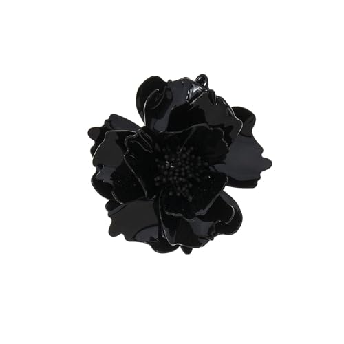 Barrettes à cheveux fleur noire pour sublimer les robes de soirée