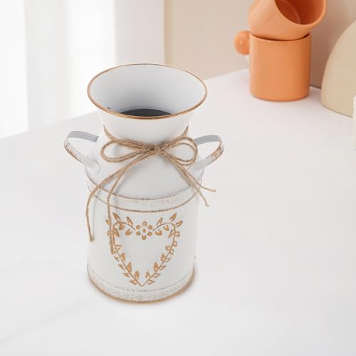 Vase à fleurs métal seaux de fleurs fraîches tôle galvanisée - 7