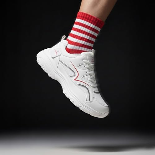 Image of YOHO Tempo Chunky Sneakers for Women | Stylish, Lightweight, Casual, Shock Aborbing Sports Shoes for Woman /Girls | Walking, Running, Gym & Everyday Use -0900
