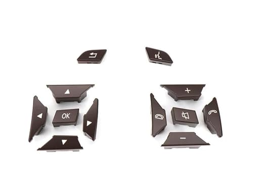 Bouton de volant voiture Mercedes Benz pour réparer les touches usées marron