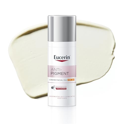 EUCERIN Creme Facial Antimanchas Dia FPS 30 50ml, Anti-Pigment, Clareador, Thiamidol, Diurno