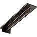 Ekena Millwork BKTMHE Steel Bracket Heaton Hidden Support, 3"W x 16"D x 2"H, Antiqued Pale Gold