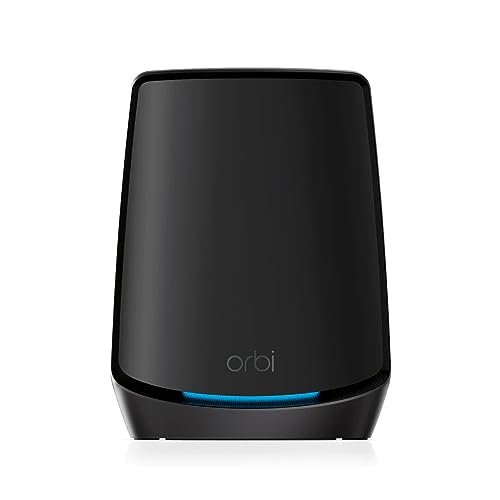 Image of Netgear Orbi Whole Home Tri-Band Mesh WiFi 6 Add-on Satellite (RBS860) Works with Your Orbi WiFi 6 System adds up to 2,700 sq. ft. Coverage AX6000 (Up to 6Gbps)