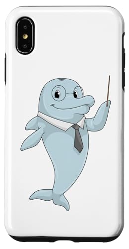 イルカ 先生 指示棒 学校 スマホケース iPhone XS Max 用