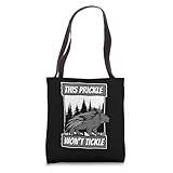 This Prickle Won't Tickle Spiked Animal Lover Porcupine Tote Bag