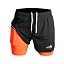 Schwarz+orange / mit Handtuchschlaufe