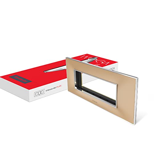 Image of Goldmedal Wega 6 Module Cover Plate, Gold
