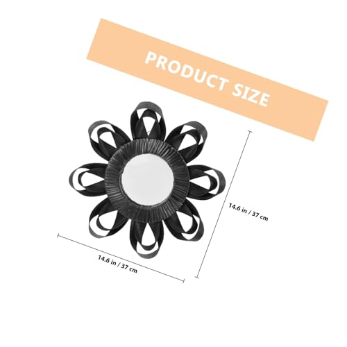 Miroir en rotin tressé rond de style moderne pour maquillage - 3