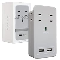 Amazon | Fargo SATI COLOR 壁挿し 電源タップ コードレス 急速