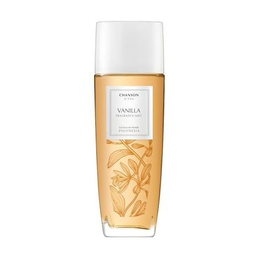 Chanson Vanilla Hair & Body Mist for Women 2.5 fl oz (Pack of 1), Notes of Pear, Sugar, and Vanilla, Women's Fragrance, Long Lasting, Everyday Fragrance, Travel Size