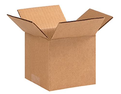 Image of Secure Seal - 5x5x4 Pack of 25 Corrugated Cardboard Packing Shipping Mailing Moving Carton Boxes