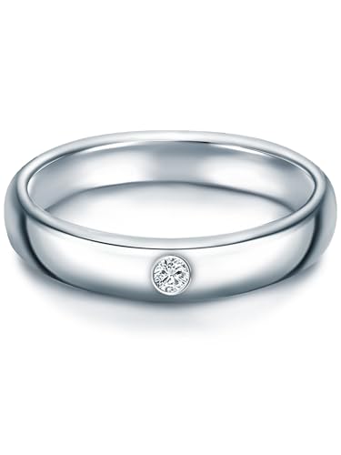 Trilani Plata de ley 925 Circonita Sortija