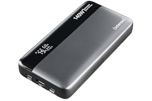 Powerbank Intenso 25000mAh inkl. USB-C zu DC 5.5 * 2.1 mm (Hohlstecker)-Kabel für eWICKLER Akku eW320(-M), eW320-S, eW420(-M) (Powerbank + Ladekabel im Set)