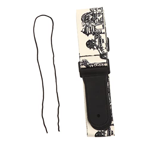 GOOHOCHY 1Pc Sangle De Guitare Cintres En Plastique Noir Rembourrage En Mousse Cintres Pour Enfants Cintre De Guitare En Cuir Crochet De Guitare Cuir Polyester Vintage Noir Imprimé Sangle - Les Beatles, Paul McCartney, John Lennon, RIngo Starr, George Harrison GOOHOCHY 1Pc Sangle De Guitare Cintres En Plastique Noir Rembourrage En Mousse Cintres Pour Enfants Cintre De Guitare En Cuir Crochet De Guitare Cuir Polyester Vintage Noir Imprimé Sangle