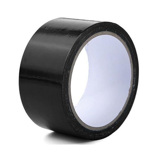 HAJRA Duct Tape Waterproof Gaffer Tape Super Sticky Strong Tape Heavy Duty Adhesive Cloth Repair Tape Water Resistant 48MMx10M (1 Roll) Black