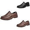 Moccasins Men's Without Laces Leather Shoes Flat Soft Loafers Non-Slip Casual Shoes with Leather Upper Comfortable Driving Shoes Lightweight Business Casual Shoes Formal Business Shoes, brown, 8 #3