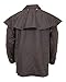 Outback Trading Company Unisex 5008 Bush Ranger Waterproof Breathable Long Sleeve Oilskin Cotton Western Duster Jacket, Brown, Small