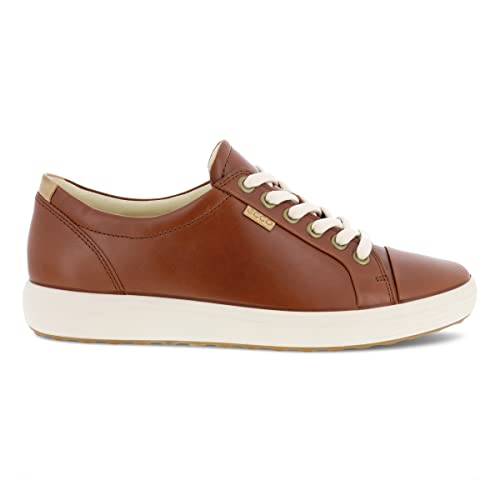 Ecco Women's Soft 7 Sneaker, Cognac, 9-9.5 #TOP5