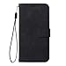SptPofp for Googe Pixel 9 / Googe Pixel 9 Pro 5G Case Leather Wallet, Flip Folio Cover PU Leather Kickstand Card Slots Holder Magnetic Clasp Shockproof Protective Phone Case for Women Men,Black