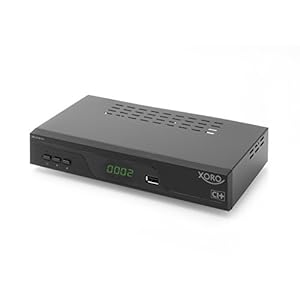 Xoro HRK 8760 CI+ HD Receiver voor digitale kabeltelevisie (HDTV, DVB-C Tuner, HDMI, PVR-Ready + Timeshift, CI+, S/PDIF, USB 2.0) zwart