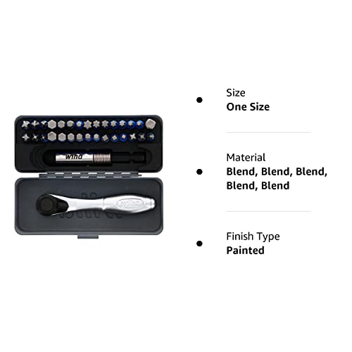 Wiha 76889 32 Piece Gobox Terminatorblue Impact Bit Set With Mini Ratchet #TOP7