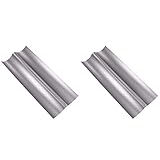 BESTonZON 2 Uds Panes de Canalón Molde de Pan Restaurante Xxcm para Suministros Antiadherentes Franceses Ranuras para Tostadas Bandeja Italiana Simple Hornear Tostadora Palo Cocina