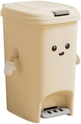 FLYKING フタ付きゴミ箱 キッチン 両開き プッシュタイプ ペダル式 フタ ワンタッチ プレミアム感 かわいい 反菌 防水 水漏れ防止 消臭 キッチン リビング バスルーム 消臭 ゴミ箱 整理整頓 (20L)