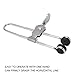 10PCS Stainless Steel Lever Action Grid Clamps, Multifunctional Tile Mounting Clips, Silver and Black - Rust Proof, Easy One - Hand Operation, Ideal for Wood Working Tools and