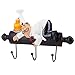 Gancio Adesivo, Gancio da Parete per Figurine di Chef dei Cartoni Animati Autoadesivo per Sala da Pranzo per Cucina(BS085)