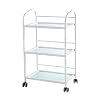 YASEking Trolley On Wheels Tool Beauty Salon Cart, 200 kg Max belasting, Duurzame 3 Tier Kapper Rolling Trolley met wiel…
