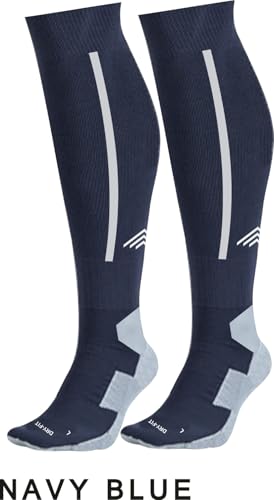 Image of JUST RIDER Men Sport Football Soccer Long Socks Over Knee High Sock Baseball Hockey