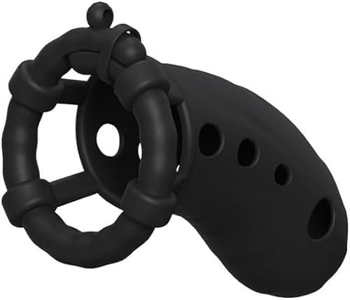 Cage d'exercice en silicone pour homme, entraînement en silicone, rack musculaire noir - EE6