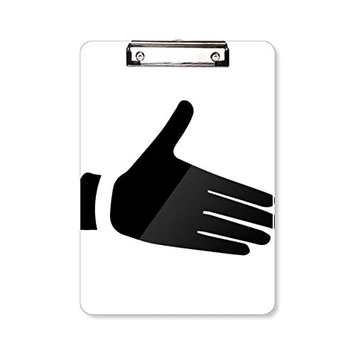 Porte-bloc A4 avec motif silhouette graphique et pince métallique haute résistance