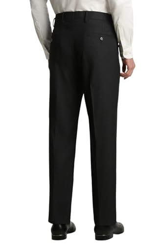 Image of Louis Philippe Men's Mid Rise Straight Formal Trousers