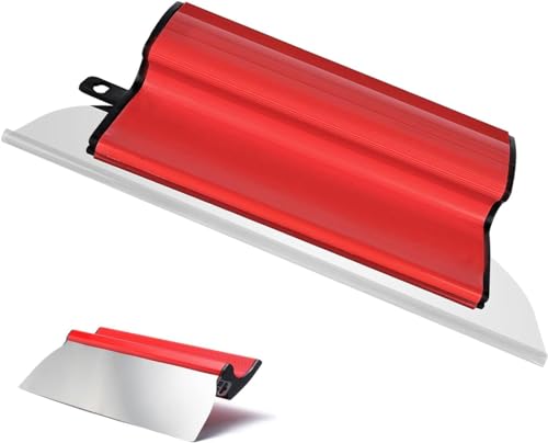 Flächenspachtel Profi Rostfrei Edelstahl: 2 Stücke Wandwerkzeuge Trockenbau Finishing Glättungsspatel Spachtel Flexible Skimming Blades zum Verputzen von Wänden und Decken, Ergonomischem Griff