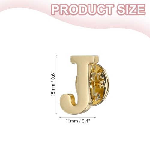Image of PATIKIL Letter Lapel Pins, Initial Alphabet Collar Pins Letter Brooch Pins for Women Men Shirt Dress Suits
